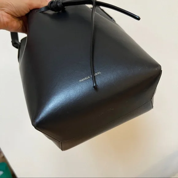 COPY - Mansur Gavriel black/gold mini bucket bag - Picture 7 of 16